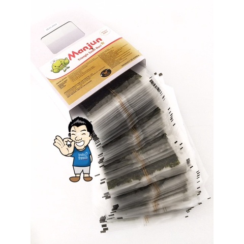 

MANJUN TRIANGLE ONIGIRI SUSHI NORI/ RUMPUT LAUT/ SEAWEED- 100 SHEET