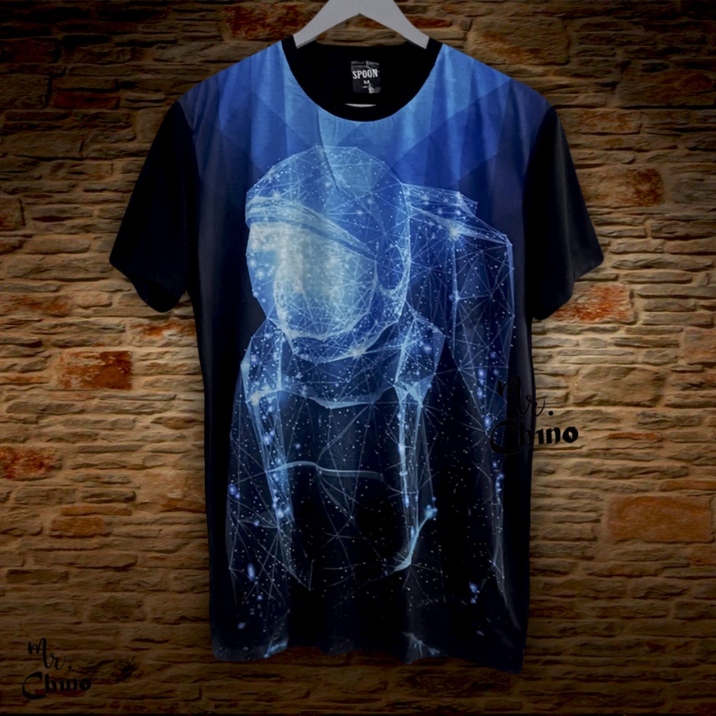 Kaos Pria Distro Motif Deep Sea | Baju Kaos Casual Cowok Keren | Kaos Santai Simple Keren Cowok Dewa