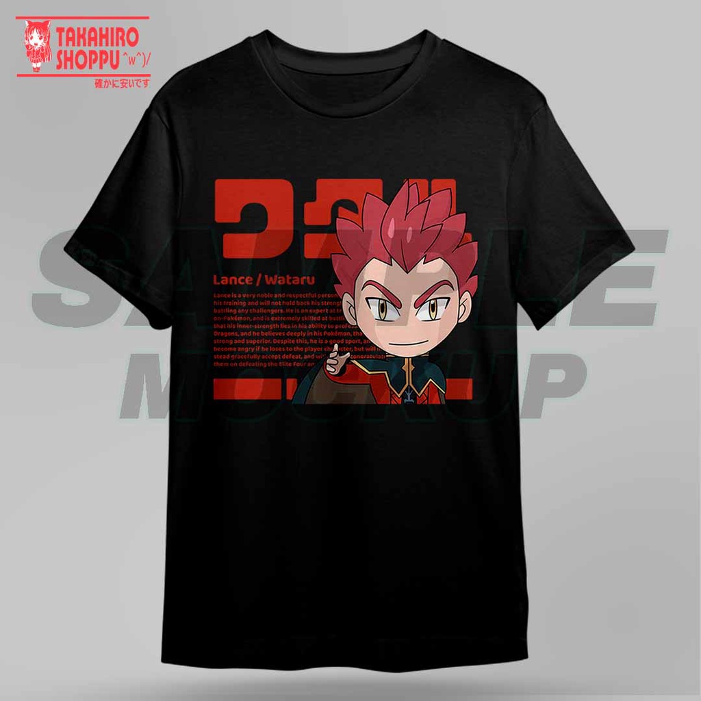Baju/Kaos/T-Shirt DTF POKEMON - LANCE