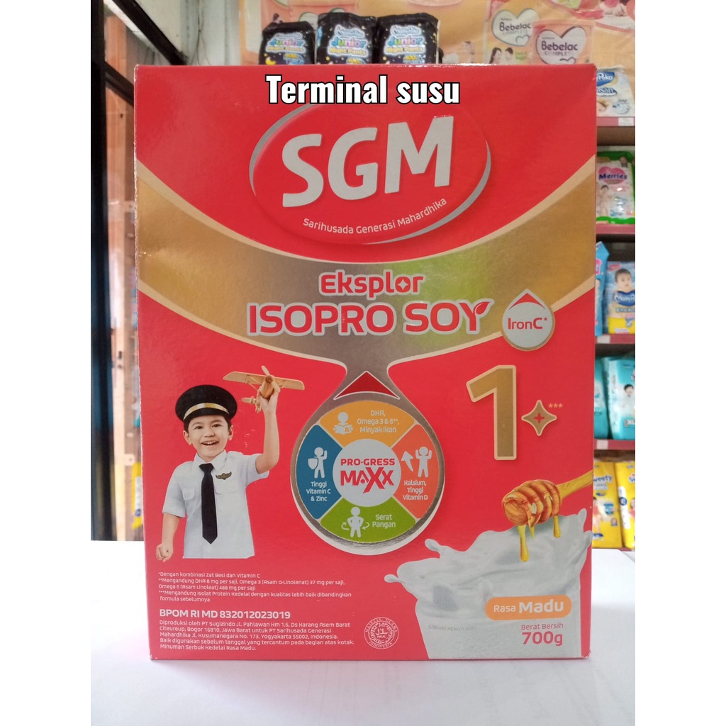 Susu SGM Eksplor Advance Soya 1. Usia 1-5 Tahun Madu 700 Gram