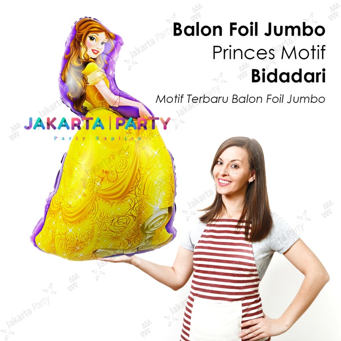 Balon Foil Belle Jumbo / Balon Karakter Princess / Balon Princess