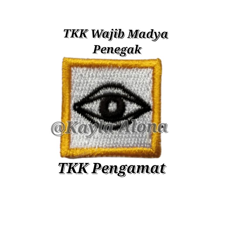 BET / BADGE TKK WAJIB MADYA PENEGAK ( HARGA 1 PAKET = ISI 10 TKK WAJIB )