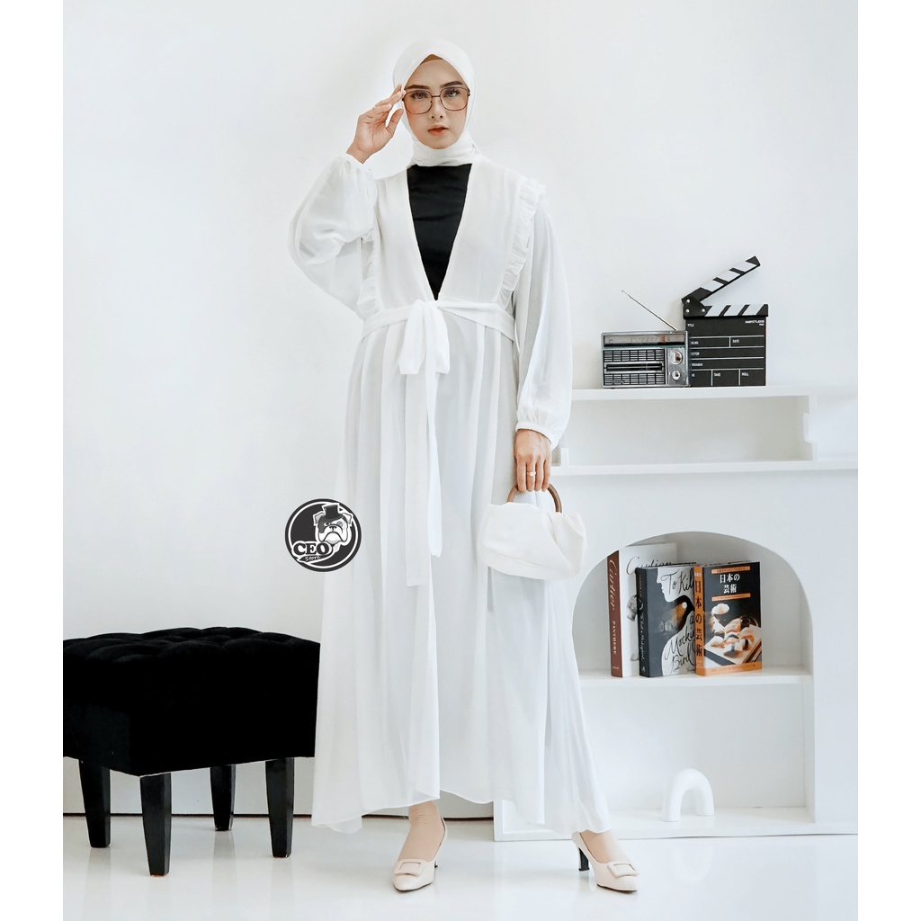 LUNA OUTER DRESS // Outer Kondangan Chiffon Baju Kondangan Simple