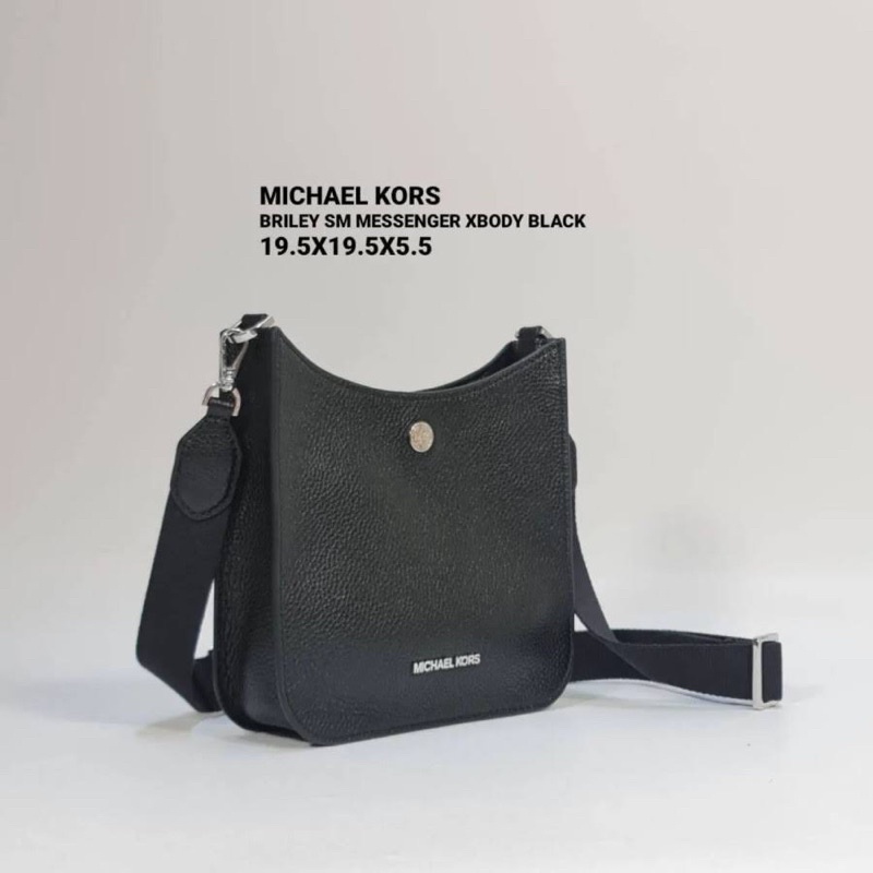 new tas michael kors mk briley small mess black original