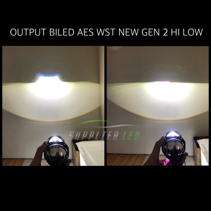 Lampu biled aes wst 2,5 inch bluelens gen 2 projector aes biled