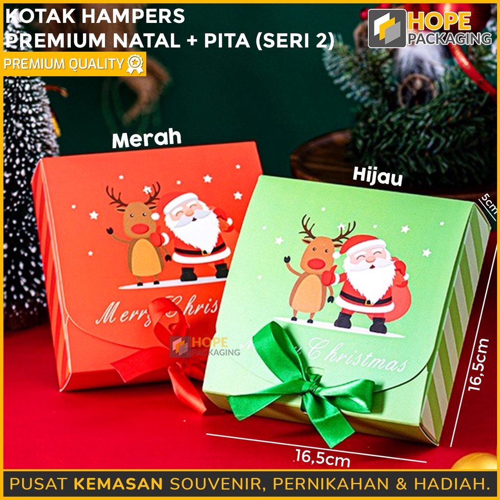 

Set Natal Christmas Dus Box Hampers Kue Kering / Kotak Hampers Premium Natal + Pita seri 2