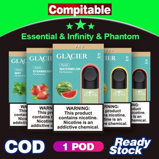 Glacier Pod Compatible RELX Infinity & Essential & Phantom - All Flavours∣1 Pack Isi 1 Pod,relx pod