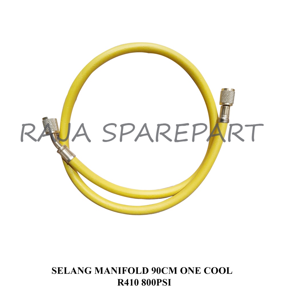 SELANG MANIFOLD 90CM ONECOOL KUNING R410/R22 800PSI