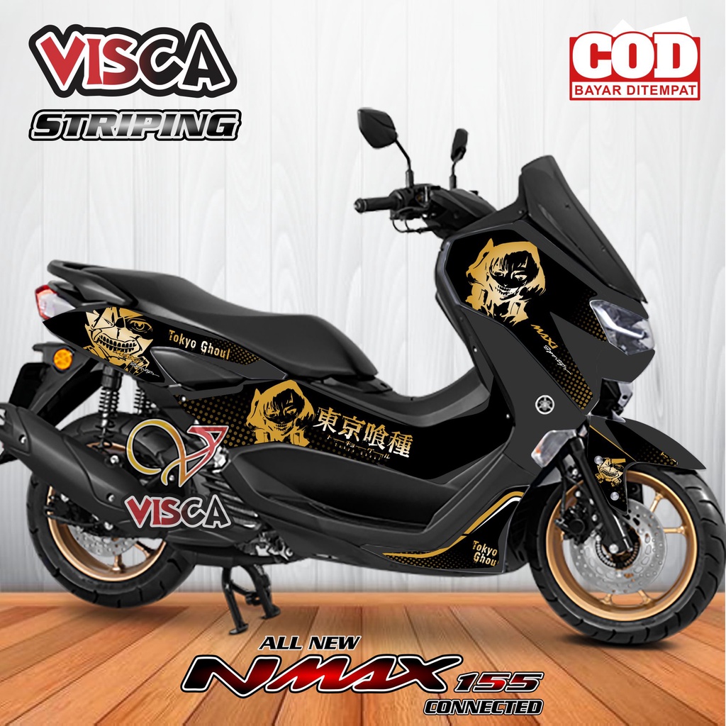 Striping Nmax 2022 Variasi - Stiker Sticker Striping Variasi Lis Yamaha Nmax 2022 - Striping Hologram Nmax 2022 Tokyo Ghoul