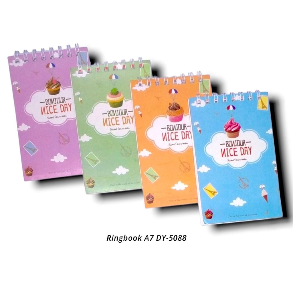 

BUKU SPIRAL RING ATAS MEMO NOTEBOOK POKET MINI BERGARIS