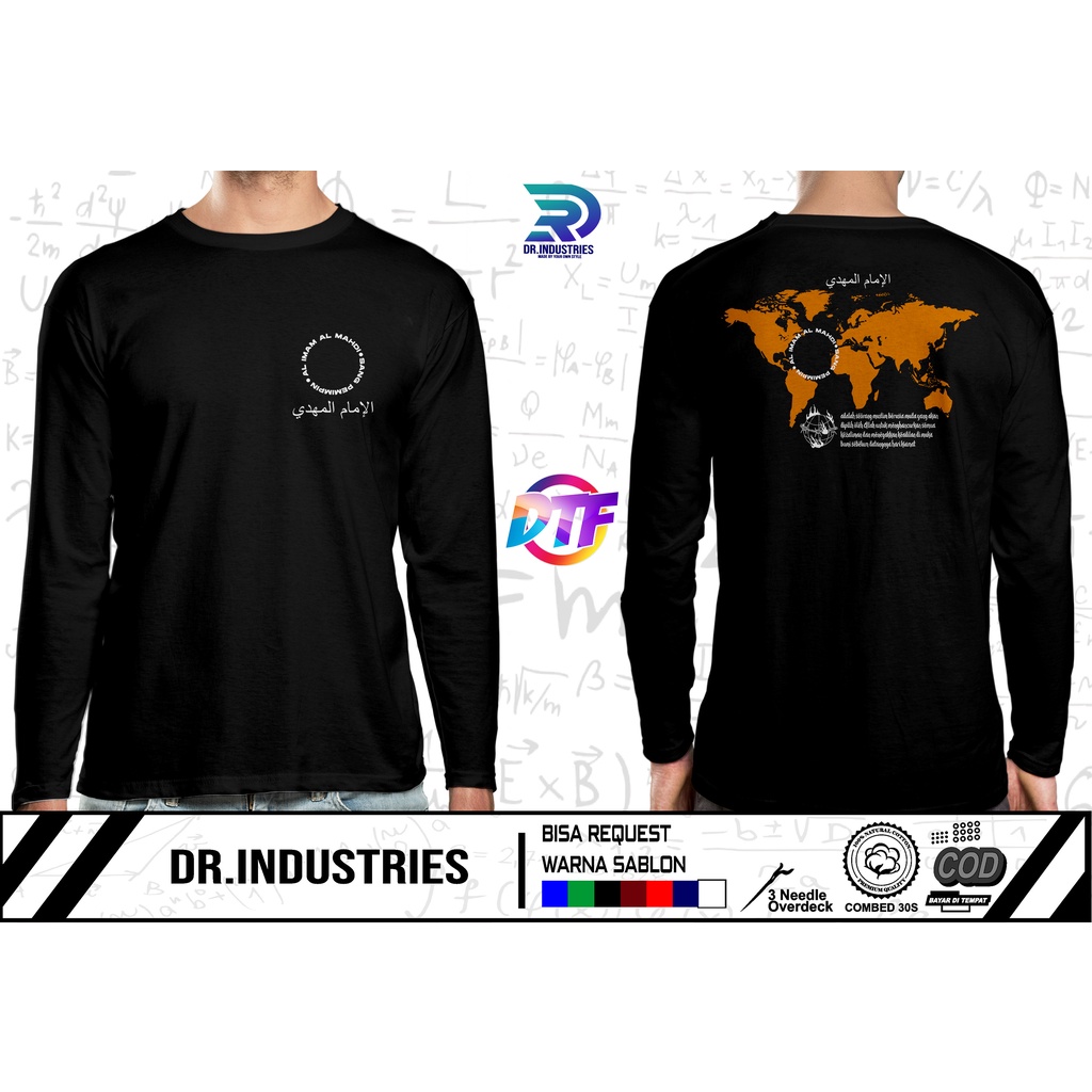 Kaos Lengan Panjang Dakwah IMAM MAHDI Sang Pemimpin Muslim Tshirt Sejarah Islam - DR INDUSTRIES
