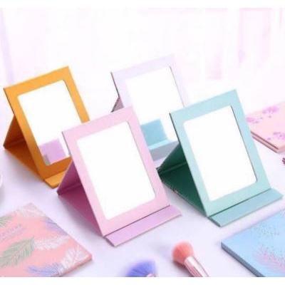 Kaca Lipat Karton Besar Sedang Cermin lipat Model buku Cermin Make Up Duduk Lipat