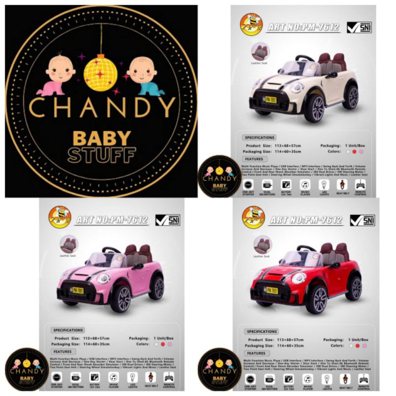 MOBIL MINI COOPER AKI PACIFIC RECHARGEABLE PM 7612