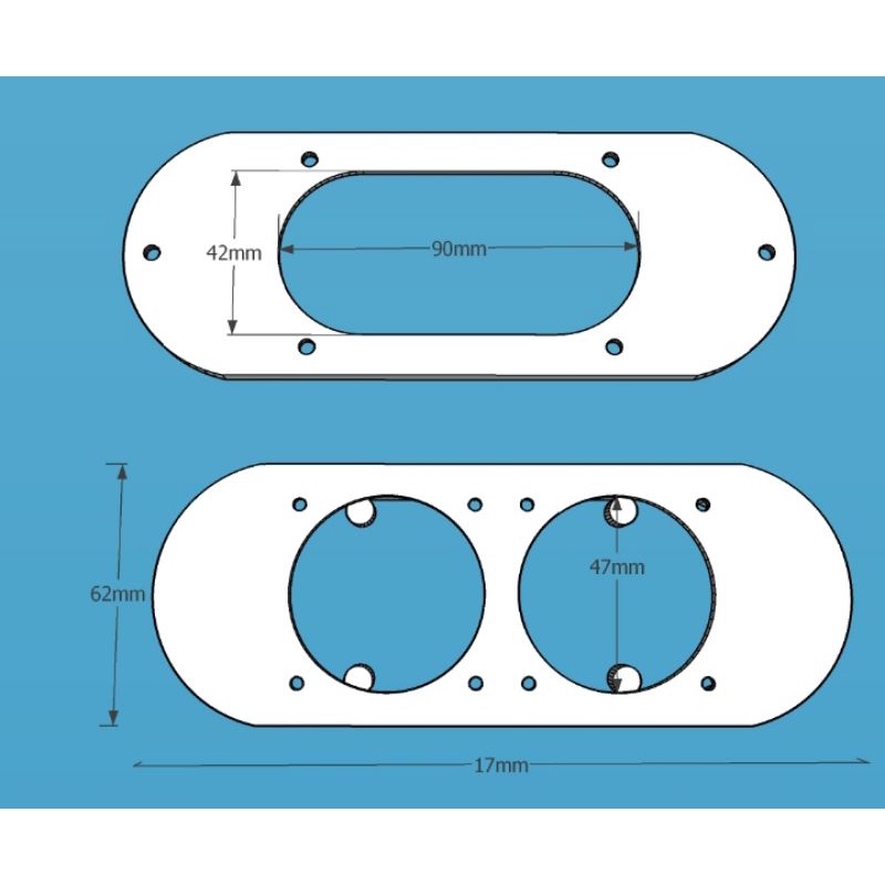 Box speaker 2inch model oval