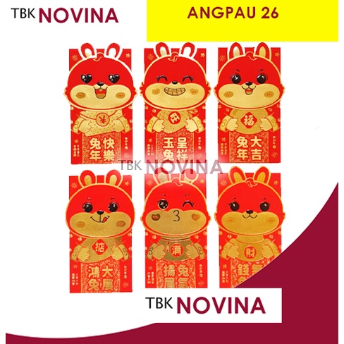 ANGPAO IMLEK BABY RABBIT / ANGPAU KELINCI / RABBIT RED POCKET CHINESE NEW YEAR / ANGPAU SINCIA