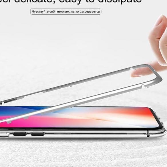 Case iPhone XS MAX case iphone xs max magnetic 2in1 backglass
