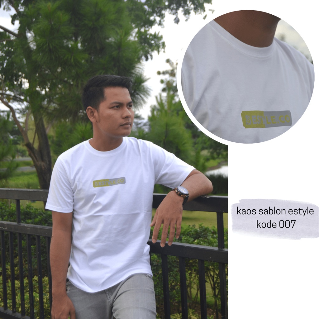 kaos sablon estyle/kaos sablon 24s/kaos sablon murah/007