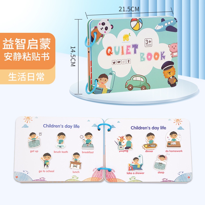 Quiet Velcro Activity Book / Buku Aktivitas Tempel Anak Balita PAUD TK