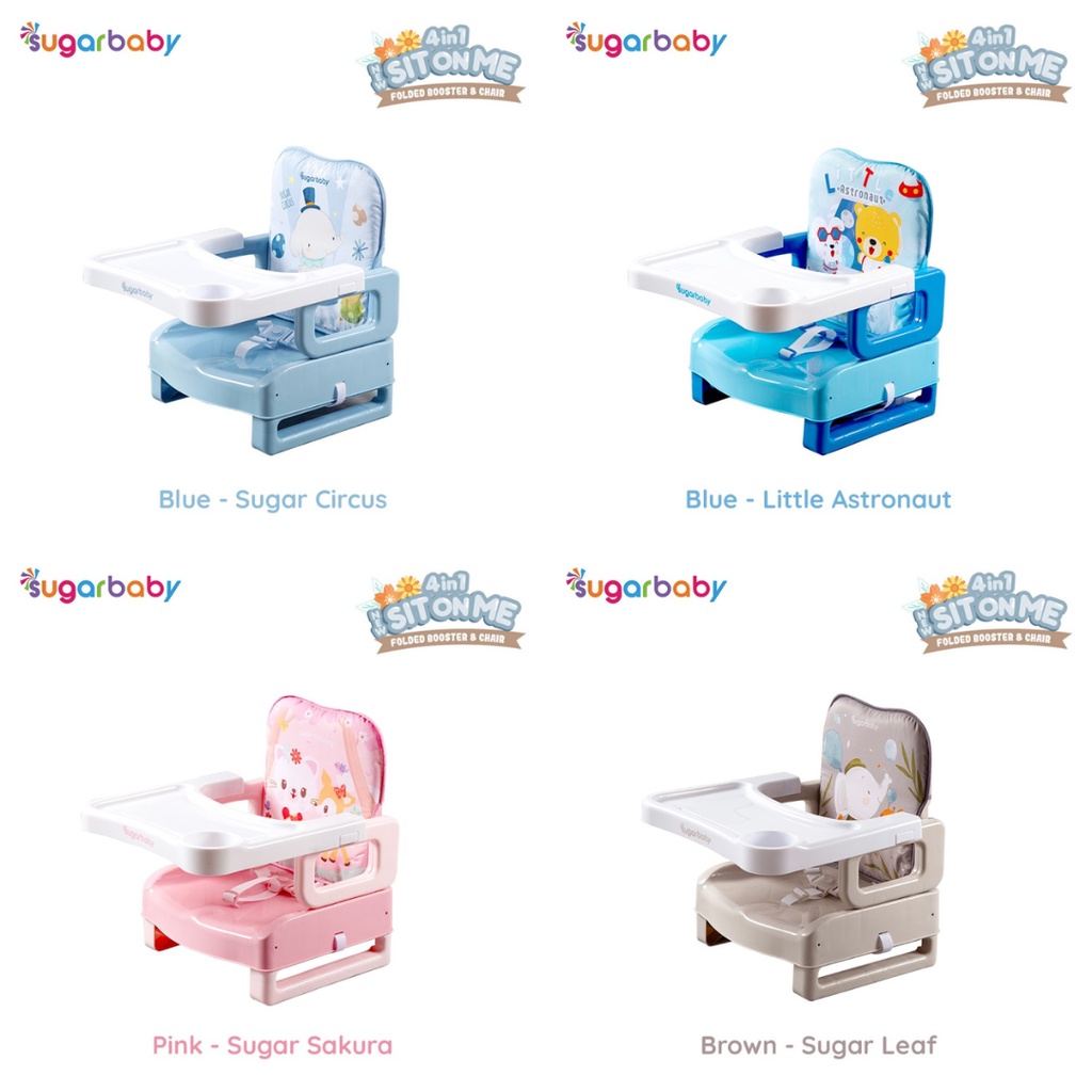 Sugarbaby 4in1 Sit On Me Folded Booster &amp; Chair | Kursi Makan Anak