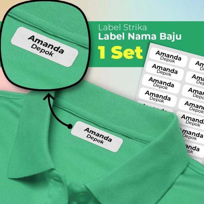 

[Ready] Belbana Label Stiker Sticker Baju Lebel Seragam Bukan Bordir 058