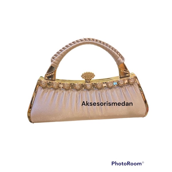 TAS PESTA SILVER MODEL KERUT