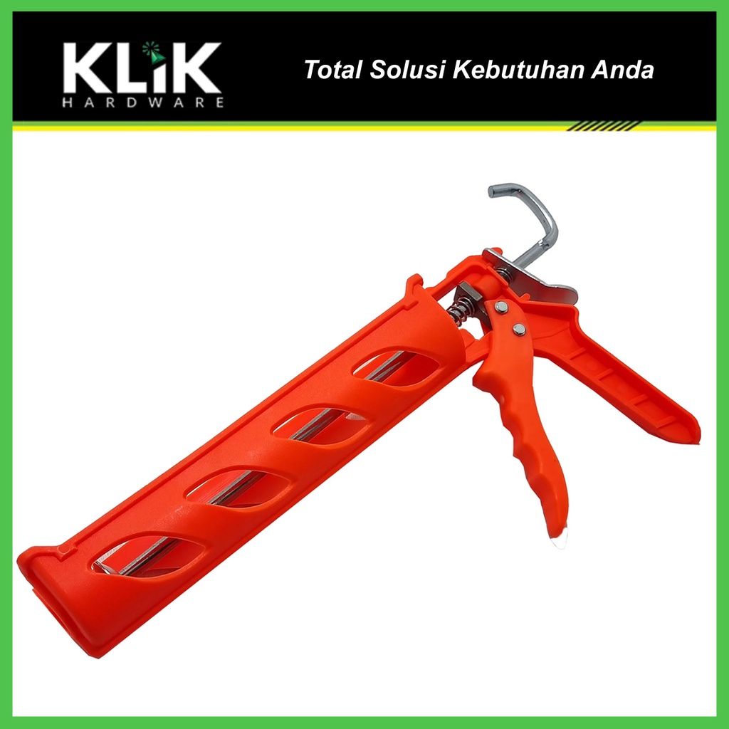 OLiQ Alat Tembak Lem Kaca Silikon Botol - Tembakan Lem Sealant Tabung Caulking Gun