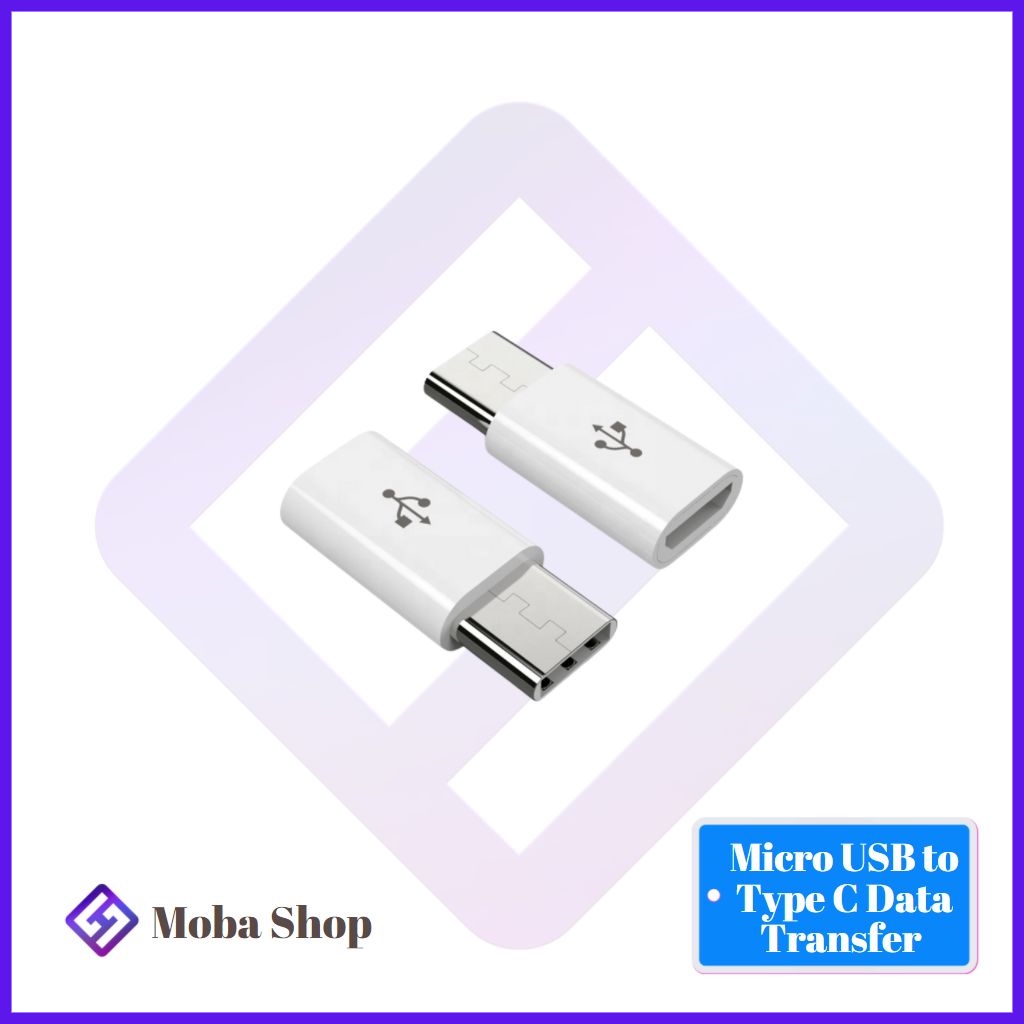 Micro USB to Type C/Ligthning Data Transfer and Charging Converter for Mobile Phone Laptop