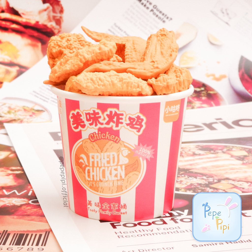 Penghapus 3D Xiao Gu Dong Fried Chicken XGD-8930 Setip Stip Eraser Hapusan Ayam Goreng