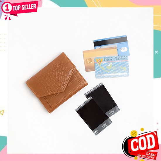 Terlaris W12 Dompet Wanita Mini Perempuan Cewek Motif Sapi Lucu Kantong Koin Kartu Uang Foto Cantik 
