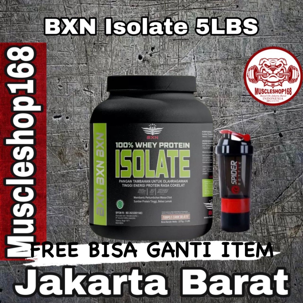 Bxn Isolate 5 lbs Whey Protein 100% BPOM HALAL