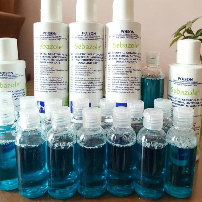 SEBAZOLE 50 ML SHAMPO KUCING ANJING SEBAZOLE SHAMPO R KUTU