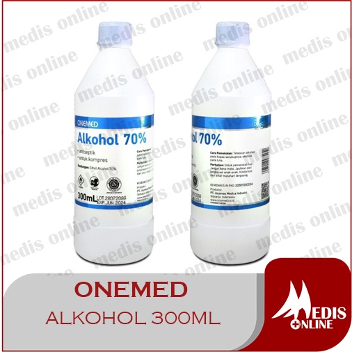 alkohol 300ml / Alkohol 70% 300ml Onemed / Cairan alkohol 70% 300ml / sae alkohol 300ml / alkohol sa