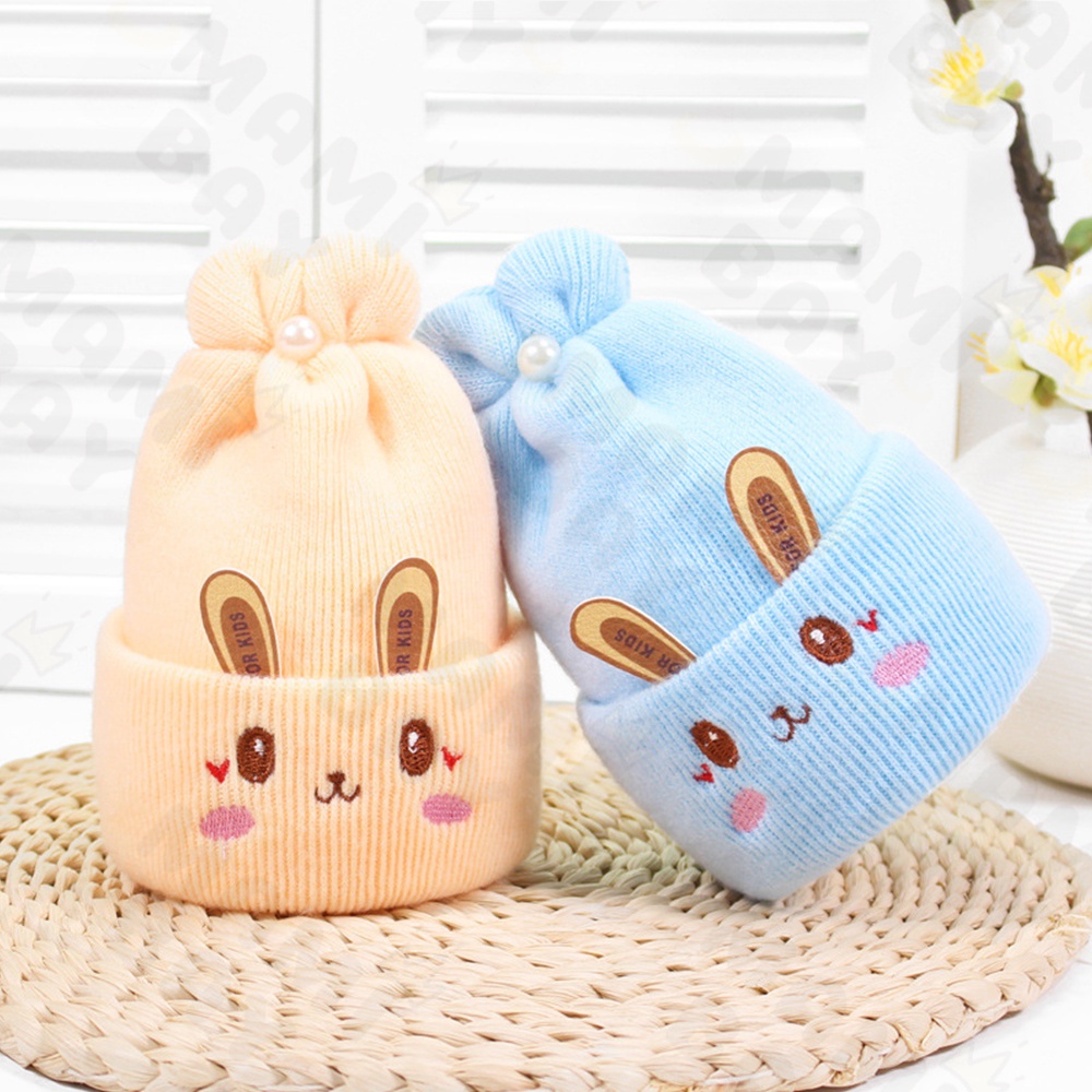 OKEYI Topi Rajut kupluk bayi newborn lucu 0-6 Bulan