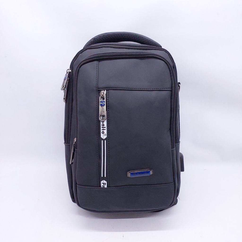 Tas Selempang Palo Alto balon karet ANTI AIR + USB MURAH BARU ORIGINAL / Tas Tali Satu Palo Alto NILON KARET ANTI AIR COMPACT PREMIUM QUALITY / Hand Bag Palo Alto ORIGINAL / TAS DADA KARET alto original murah terbaru / Tas Selempang Palo Alto Bahan Karet