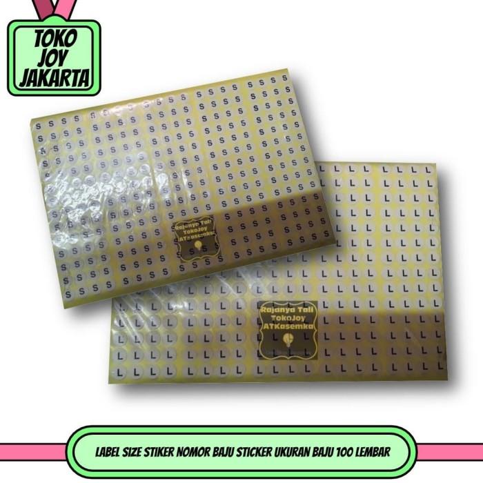 

Label Size Stiker Nomor Baju Sticker Ukuran Baju 100 Lembar 067