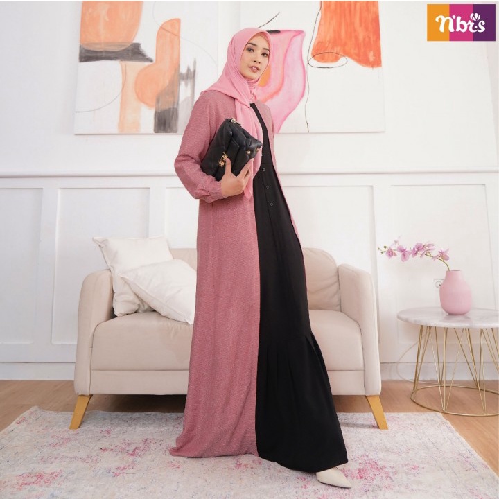 Gamis Nibras NB B98 Terbaru 2023 / Fashion Muslim Dress / Maxy / Gamis Dewasa / Baju