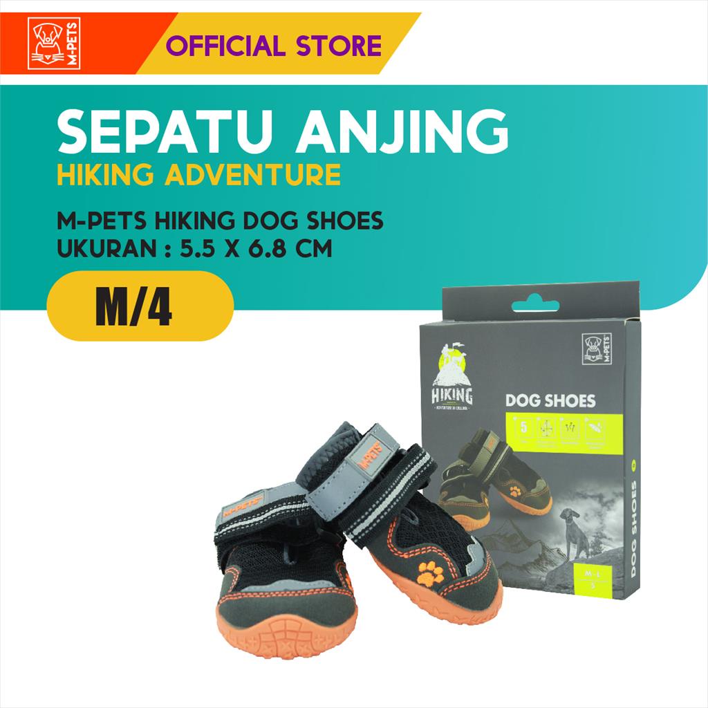 M-Pets Hiking Dog Shoes M/4 / Sepatu Anjing Alas Kaki Hiking