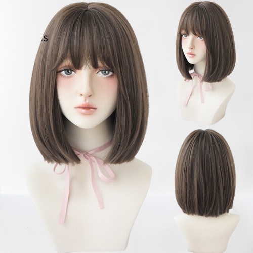 WIG PENDEK KOREA RAMBUT PALSU HALUS SHORT BERPONI
