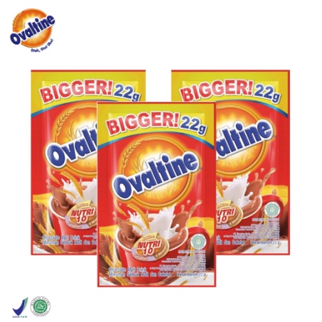 OVALTINE BIGGER SACHET 1 RENCENG ISI 10 PCS