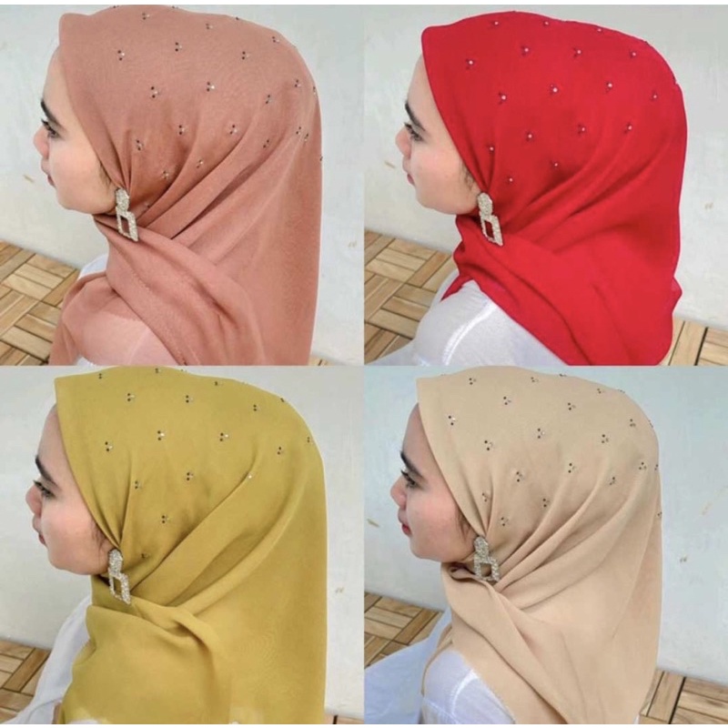 Jilbab Payet I Hijab Pesta | segiempat Payet