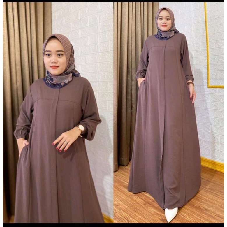 gamis polos wolfis