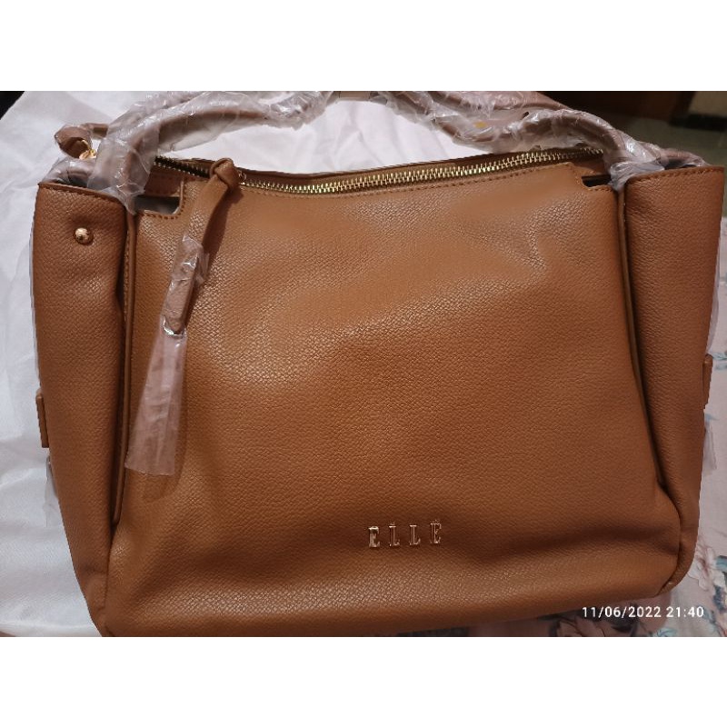 New Original Counter Store Shoulder Bag Elle 41279 Camel Tas Kerja PNS khaki