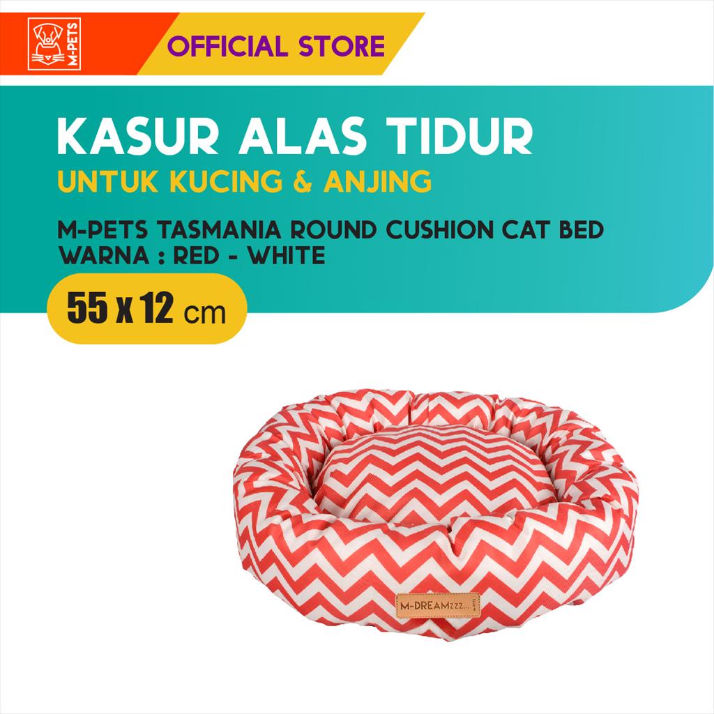 M-Pets Tasmania Round Cushion Cat Bed / Kasur Kucing / Alas Tidur