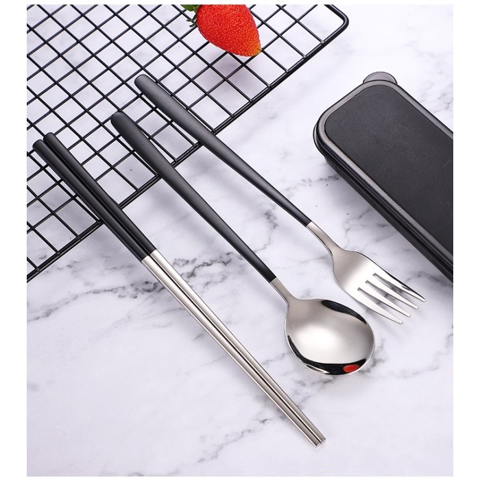 Tempat Sendok Sendok Garpu Set / Sendok Set Stainless / Sendok Garpu Korea Set