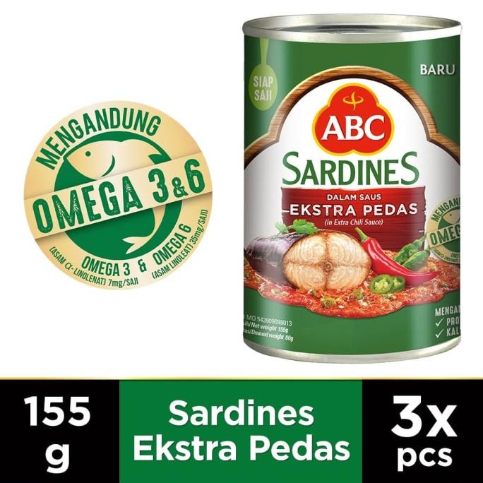 

ABC Sarden Saus Extra Pedas 155 g - Multi Pack 3 pcs
