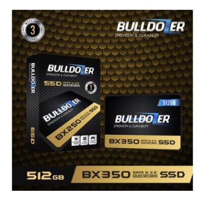 Ssd bulldozer 512gb 2.5&quot; sata III 3.0 6Gbps for laptop pc enclosure bx350 bx-350 - solid state drive 2.5 inch 512g sata3