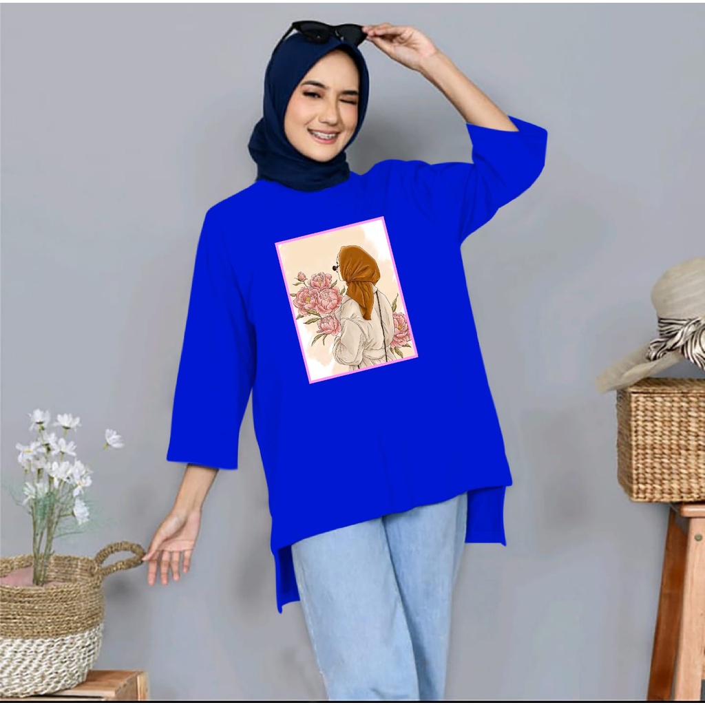 (BISA COD) - NEW ATASAN TUNIK LALA JUMBO XXL~TERBARU BAJU OVERSIZE WANITA KEREN MASA KINI DAN TERLARIS