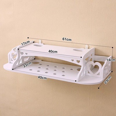 Rak Gantung Dinding Set Top Box Tempat Penyimpanan STB Receiver Router Wifi PES Minimalis Aesthetic