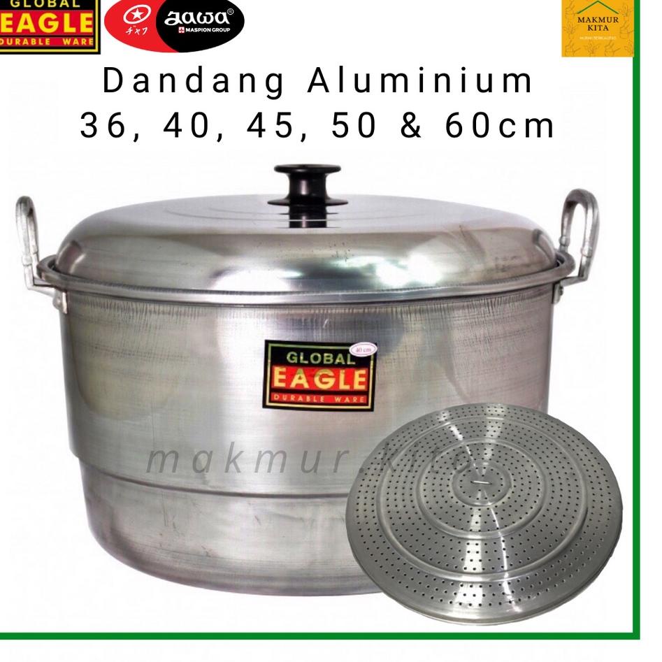 ⇝ Panci Dandang Kukus 36 40 45 50 55 60 CM Aluminium Global Eagle / Panci Kukus Besar Maspion / Panc