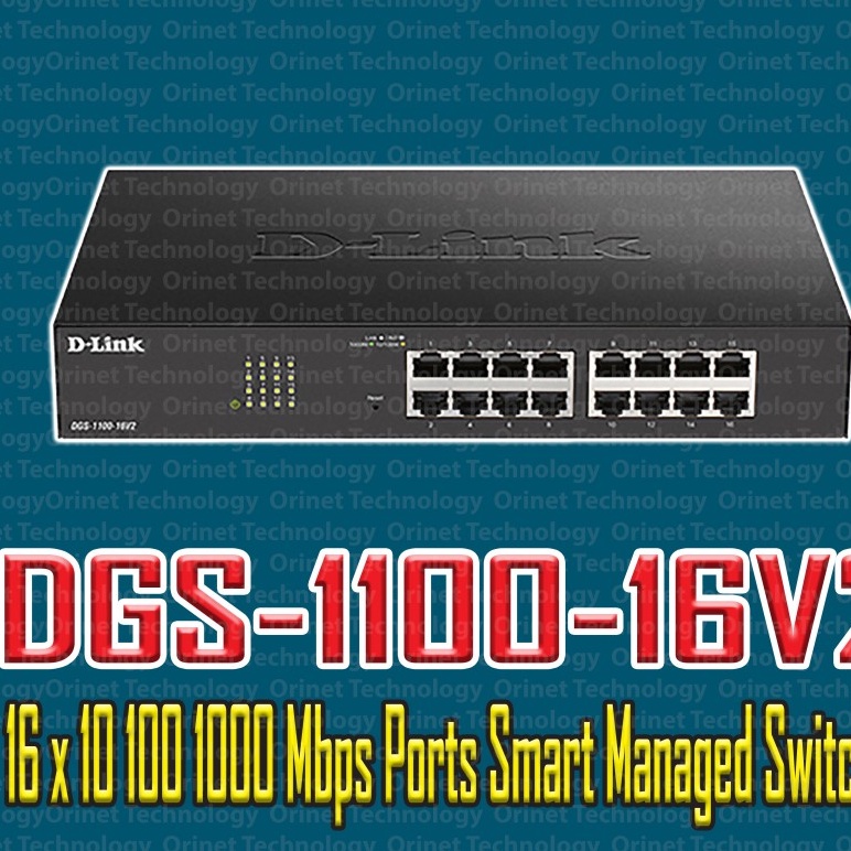 D-LINK DGS-1100-16 V2 16-Port Gigabit Smart Managed Switch